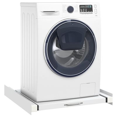 vidaXL Staplingskit för tvättmaskin med utdragbar hylla