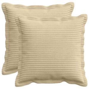 vidaXL Kudd&ouml;verdrag 2 st HOUTEN Ljust gr&ouml;ngr&aring; 30 x 30 cm manchester