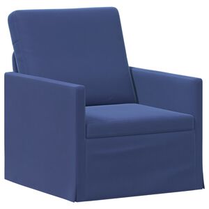 vidaXL Enkel soffa Polisbl&aring; 70 x 81 x 82 cm Sammet (V)