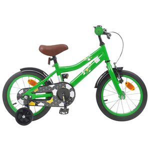 vidaXL Barncykel 12 Tum f&ouml;r 2-4 &aring;ringar Gr&ouml;n