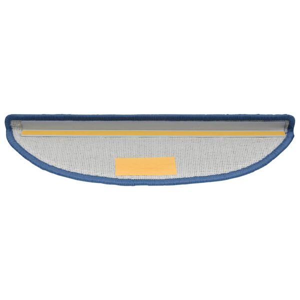 vidaXL Trappmattor 20 st 56x17x3 cm bl&aring; halvrunda