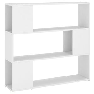 vidaXL Bokhylla Rumsavdelare vit 100x24x94 cm