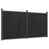vidaXL Staketpanel gr&aring; 353x186 cm WPC