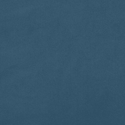 vidaXL Ramsäng med madrass mörkblå 140x190 cm sammet