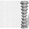 vidaXL Gunnebost&auml;ngsel galvaniserat st&aring;l 25x1 m silver