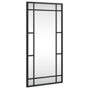 vidaXL V&auml;ggspegel svart 30x60 cm rektangul&auml;r j&auml;rn