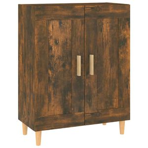 vidaXL Sk&aring;p r&ouml;kf&auml;rgad ek 69,5x34x90 cm konstruerat tr&auml;
