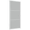 vidaXL Innerd&ouml;rr 93x201,5 cm vit matt glas och aluminium