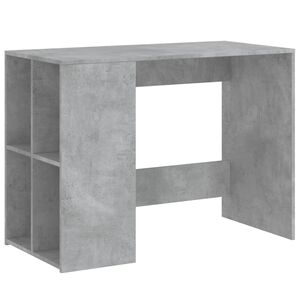 vidaXL Skrivbord betonggr&aring; 102x50x75 cm konstruerat tr&auml;