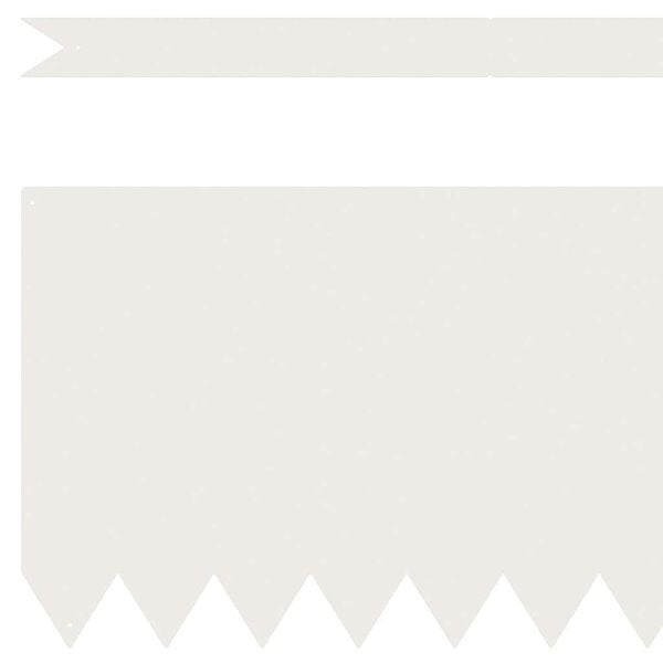 vidaXL Kant f&ouml;r gr&auml;smatta 10 pcs Vit 100 x 0,05 x 20 cm