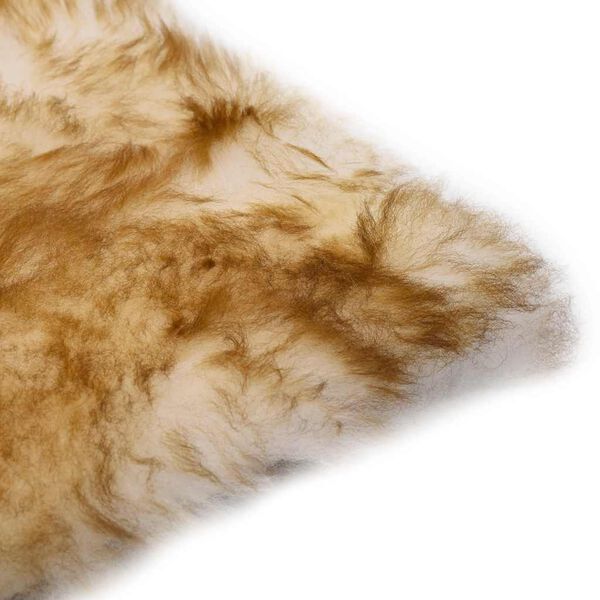 vidaXL Sittdynor 2 st brun melange 40x40 cm äkta fårskinn