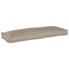 vidaXL Kudde Oxford Tyg Taupe 110 x 40 x 8 cm