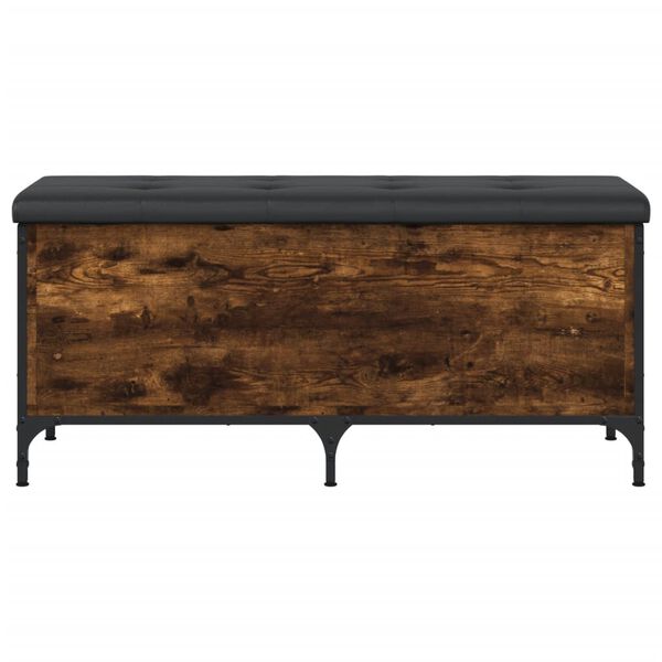 vidaXL F&ouml;rvaringsb&auml;nk r&ouml;kf&auml;rgad ek 102x42x45 cm konstruerat tr&auml;