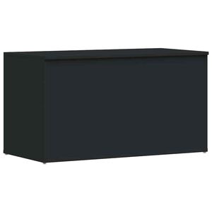 vidaXL F&ouml;rvaringskista svart 84x42x46 cm konstruerat tr&auml;