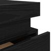 vidaXL Nattduksbord 2 pcs Svart Ek 35 x 39 x 55 cm Konstruerat tr&auml;