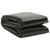 vidaXL Poolskydd svart 488x244 cm PE