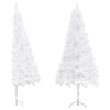 vidaXL Plastgran f&ouml;r h&ouml;rn vit 240 cm PVC