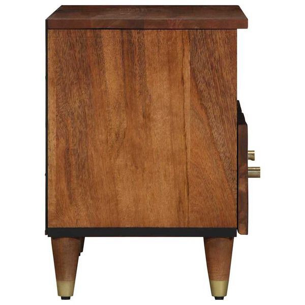 vidaXL TV-skåp med låda Honung brun 70 x 33 x 46 cm Massivt mangoträ