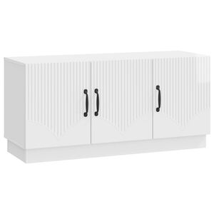 vidaXL TV-sk&aring;p Vit h&ouml;gglans 99 x 34,5 x 47 cm Konstruerat tr&auml;