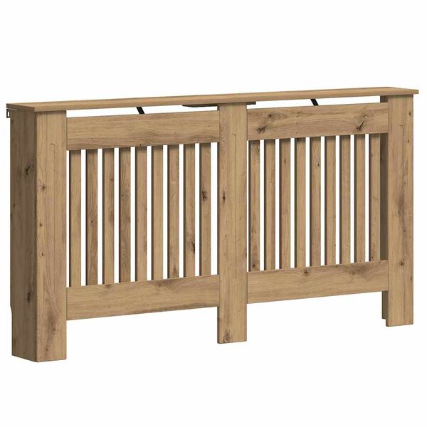 vidaXL Radiatorlock Artisan Ek 152 x 19 x 81,5 cm Konstruerat tr&auml;