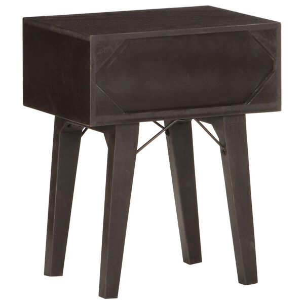 vidaXL S&auml;ngbord 40x30x50 cm massivt &aring;tervunnet tr&auml;