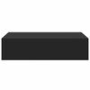 vidaXL Väggmonterad låda svart 40x23,5x10 cm MDF