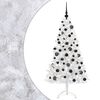vidaXL Konstgjord julgran med julkulor 210 cm 300 LED-lampor Varmvit