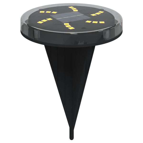 vidaXL Soldrivna marklampor med markspett 4 st varmvit