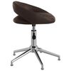 vidaXL Snurrbar kontorsstol brun konstl&auml;der