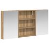 vidaXL Badrumssk&aring;psset 3 st 100 x 10,5 x 50 cm Konstruerat tr&auml;
