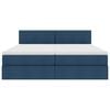 vidaXL F&ouml;rvaringss&auml;ng med madrass Bl&aring; 100 x 200 cm Konstl&auml;der