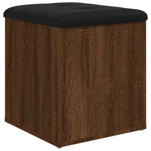 vidaXL F&ouml;rvaringsb&auml;nk brun ek 42x42x45 cm konstruerat tr&auml;