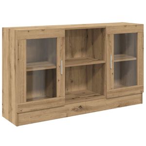 vidaXL Sk&auml;nk artisan ek 120x30,5x70 cm konstruerat tr&auml;
