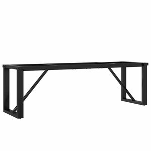vidaXL Bordsben f&ouml;r soffbord O-ram 140x30x43 cm st&aring;l