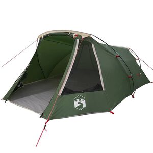vidaXL Tunnel Tent 3-Person 3-personers Gr&ouml;n och Vit