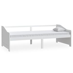 vidaXL Dagb&auml;dd 3-sits vit massiv furu 90x200 cm