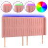 vidaXL S&auml;nggavel LED rosa 163x16x118/128 cm sammet