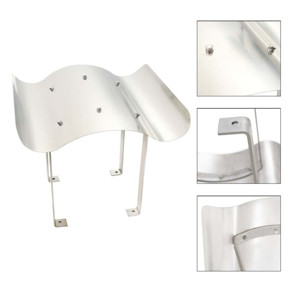 vidaXL Skorstenshuv rostfritt st&aring;l 70 x 100 x 38 cm