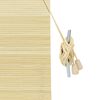 vidaXL Rullgardin med gardiner Natur 150 x 220 cm Bambu