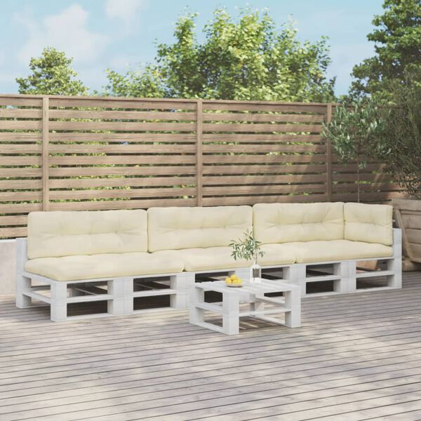 vidaXL Palldynor 7 st gr&auml;ddvit tyg