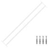 vidaXL S&auml;kerhetsgaller f&ouml;r F&ouml;nster med 2 Korsk&aring;por 3 pcs 93-174 cm