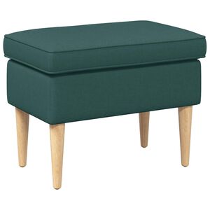 vidaXL Fotpall M&ouml;rkgr&ouml;n 55 x 35 x 41 cm Polyester