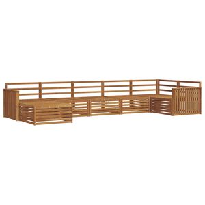 vidaXL Utomhussoffset 7 pcs Naturf&auml;rg