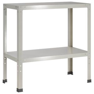 vidaXL Planteringsbord 100 x 40 x 80 cm Rostfritt st&aring;l Silver