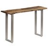 vidaXL Konsolbord &aring;tervunnet tr&auml; och st&aring;l 120x35x76 cm