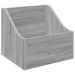 vidaXL LP-skivl&aring;da Gr&aring; Sonoma 37 x 33 x 32 cm Konstruerat tr&auml;