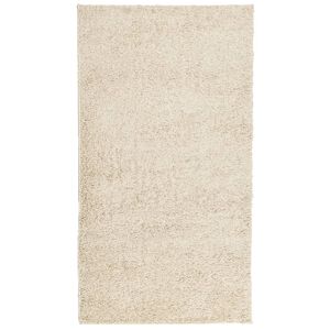 vidaXL Ryamatta PAMPLONA l&aring;ng lugg modern guld 60x110 cm