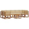 vidaXL Utomhussoffset 8 st Naturlig och Beige