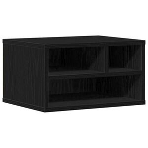 vidaXL Skrivarst&auml;ll Svart Ek 40 x 32 x 22,5 cm Konstruerat tr&auml;