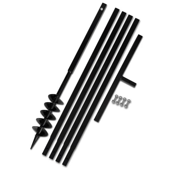 Jordborr 100 mm St&aring;l inkl. f&ouml;rl&auml;ngningsr&ouml;r 5 meter